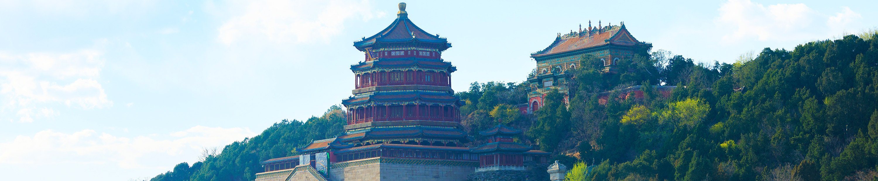 The Summer Palace imperial gardens and Longevity Hill overlooking Kunming Lake in Beijing